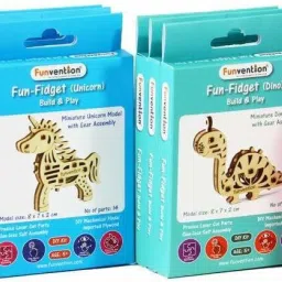 Fun Fidgets - Jungle - Pack of 12 (3 x 4 DIY Miniature Mechanical Models-picture-17