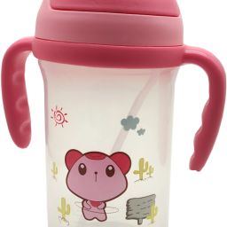 baby sipper for kids with straw BPA free (Pink)-image-44