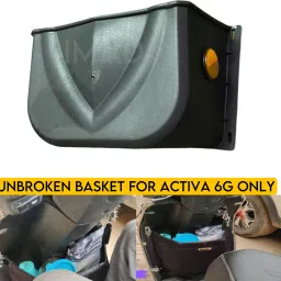 ACTIVA 6G Luggage Box Black PVC Motorbike Saddlebag-24