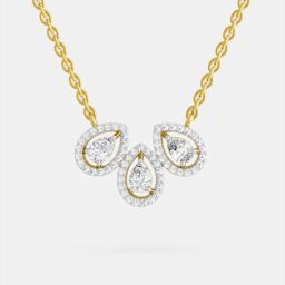 Sparkles N19503 Collar Yellow Gold Precious Necklace-image-56