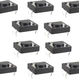 Tactile Push Switch 12x12x6mm 4-Pin Dip (Pack of 10) Electronic Components Electronic Hobby Kit-image-64