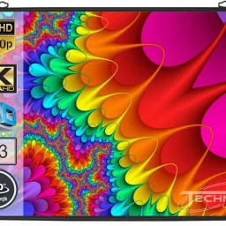 Technolite Universal 100 Inches Diagonal Length 4:3 Aspect Ratio, 7 Feet x 5 Feet Universal Map Type Projection Screen Projector Screen (Width 205 cm x 153 cm Height) image 5