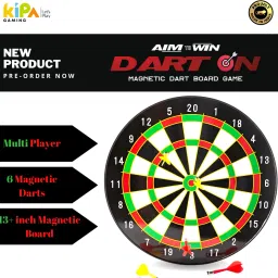 kipa gaming Magnetic Dart Board Play Set with Darts Game for Kids & Adults Dart Board Game image 4