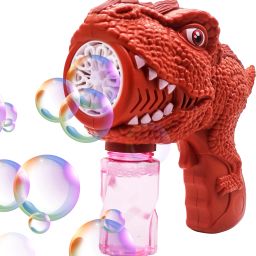 Dinosaur Style Gatling bubble making toy gun for kids, Powerful 10 holes blaster Water Gun-image-6