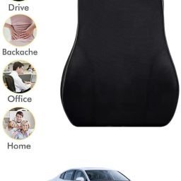 Black Leatherite, Velvet Car Pillow Cushion for Universal For Car-image-54