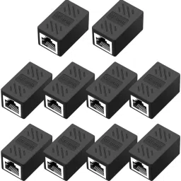Civon 10 Pcs RJ45 female to Female connector coupler lan adapter For Cat5e/Cat6/Cat7 Lan Adapter-10