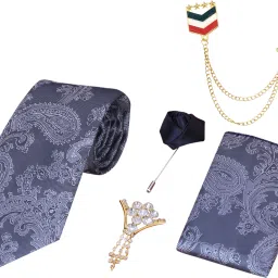RANDOM STRIPE Silk Tie Pin Set-picture-18