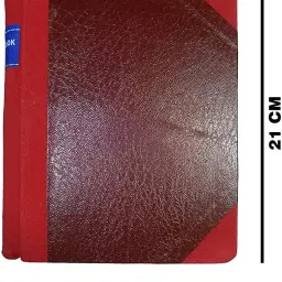 lrs Cash Book Small Size - Copy Size -Hard Bound - Rexine Cover - 21x17 cm (275 Pages) 1-Part Record Keeping Books image 2