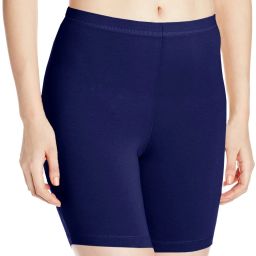 Solid Women Dark Blue Cycling Shorts-image-0