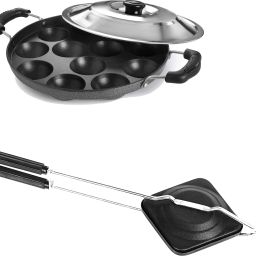 Sandwich Gas Toaster Regular & 12 Cavity Appam Patra with Stainless Steel Lid K1 Toast-14