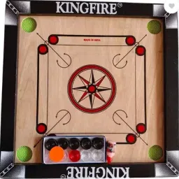 Trex Sports 20 Inches Heavy Wooden Gloss Finish with Coins, Powder & Stricker 50.8 cm Carrom Board-picture-22