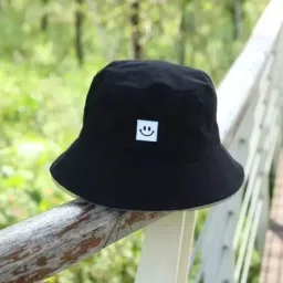 poshing Unisex foldable cotton smiley hat for men bucket hat for women hat-20