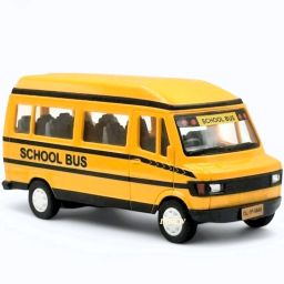 SCHOOL BUS (YELLOW) TAILGATE OPENABLE & PULL BACK ACTION-16
