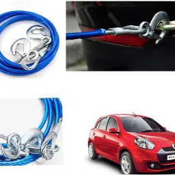 Tow Cable with Self Locking Hook Car Tow Rope for Renault Pulse (12mm*4mtr) 4 m Towing Cable-image-28
