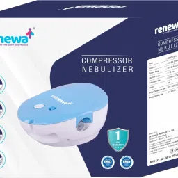 Renewa Compressor Nebulizer Machine with Kit for Adult and Kids Nebulizer (White)Com Nebulizer-16