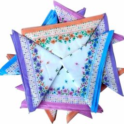 AKsells 12- Women Handkerchief,Cotton ,Colorful Prints,women/Girls Handkerchiefs (Pack of 12) ["Multicolor"] Handkerchief-13