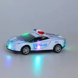 primefair Police Super 3D Car with Lights Friction Music and Siren Sound Toy for Kids-picture-14
