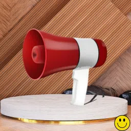 Handheld Megaphone with Siren, Microphone & Rechargeable for Outdoor EventsA465 Megaphone Portable Megaphone Siren Loudspeaker Function &Long Battery BackupE465 Outdoor PA System-16
