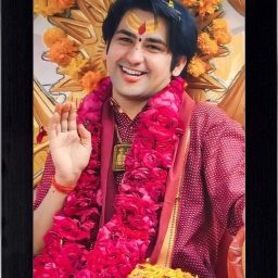 Dhirender Photo Frame Black Color 10x14, Photo Size A4 12 inch Spritual-25