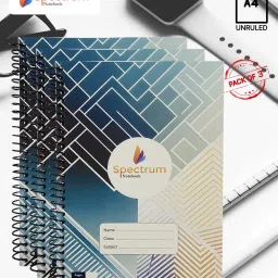 Spiral Notebook A4 Notebook PLAIN AND UNRULLED 180 Pages-image-59