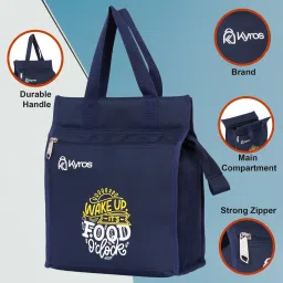Wake Up It's Food O Clock Tifin Bag & Waterproof Lunch Bag-image-58