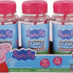 3 Pack 118 ML Solution with Wand Peppa Pig Toy Bubble Maker-image-88