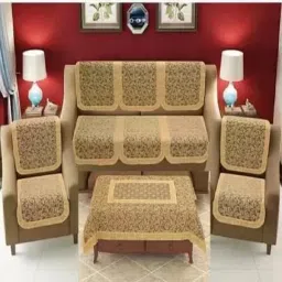 Cotton Sofa Cover (Gold Pack of 7) Sofa Fabric Sofa Fabric-20