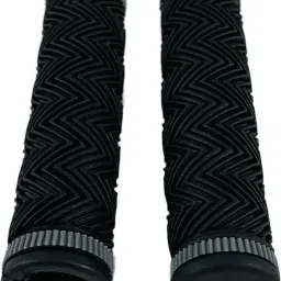 shrenik Cycle Handlebar Grip Set Soft Rubber Non Toxic Anti-Slip Dual Tone Color MTB Bikes Bicycle Handle Grip image 2