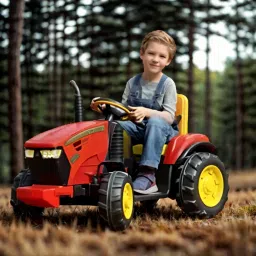 Kids Ride On Tractor 12V Battery operated Electric Tractor with Trolly For Kids Rideons & Wagons Battery Operated Ride On-20