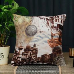 zeba Multicolor Canvas Abstract 16x16 inches Cushion Covers-picture-42