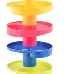 Roll Ball Toy Ball Drop Tower Run with Roll Swirling Ramps for Baby Toddler Toy-5