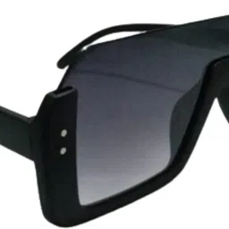 Mirrored, Polarized Rectangular, Retro Square Sunglasses (Free Size)-image-9