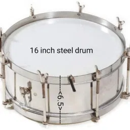 side drum steel 16 inch Acoustic 1 Drum Kit Set-image-48