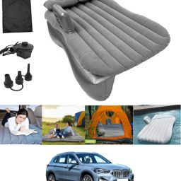 Inflatable Silver Car Travel Bed/Two Pillows/Pump For X1 BMW 2016 (Car Travel,Camping,Swimming)Multifunctional Car Inflatable Bed Mattress Car Inflatable Bed-image-70