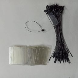 PLASTIC BIG PVC CARD PLASTIC LABEL TAG WITH STRING.(500 PLASTIC TAG, 500 STRING) Non-adhesive Paper Label-10