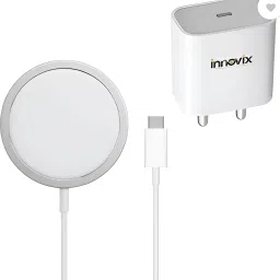 INNOVIX 15W Mag-Safe Wireless Charger with 20W Power Adapter, For iPhone 12/ 13 Charging Pad-image-29