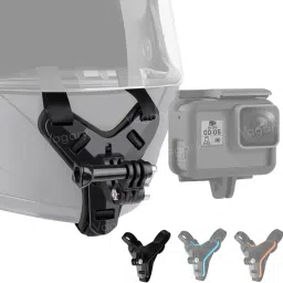 Helmet Chin Mount with Mobile Holder & Screw Compatible with All Smart Phones Helmet Mount-image-8