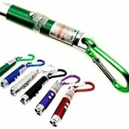 GUNGUN Laser Pointer Torch with Emergency Hazard LED Light and Hook , XS(pack of3) image 2
