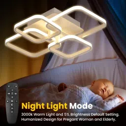 glimbin LED Ceiling Light with Remote Control Chandelier Ceiling Lamp image 4