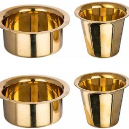 Brass Filter Coffee Davara /Tumble 2 Sets Glass, Bowl Serving Set-13