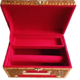 r j enterprises MAKEUP BOX HALF RAJWADA This makeup box easily store more makeup without taking up too much space. Vanity Box image 2
