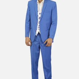 gargian master cut Men Single Breasted Self Design Suit-picture-10