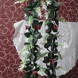 Artificial Hanging Flowers Plant Vine & Creepers Wall Hanging Home Decor IB1294 Multicolor Rose Artificial Flower-image-39