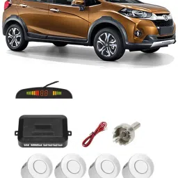 AB168 Silver Car Reverse Parking Sensor with LED Display 4 Sensor A168 Parking Sensor-image-26