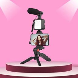 Clairbell Video Kit with Tripod, LED Lights and Wireless Microphone Setup For VloggingI285 Tripod-26