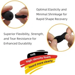 balrama 10pc Black Mini Foam for Headset, Lavalier & Lapel Microphone Windscreen Sponge Mike Foam Windscreen Protection Foam Lapel, Lav, Lavalier Microphone Foam image 3