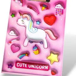 Unicorn Exam Pad Cardboard A4 Letter Size for Students Examination Pad-32
