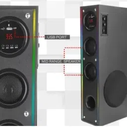 liluns DF32 Tower Multimedia Speaker System Remote Control 100 W Bluetooth Tower Speaker image 2