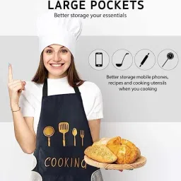 bbd kitchen shop Polyester Home Use Apron - Free Size image 2