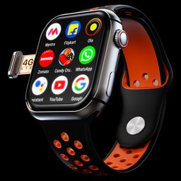 FIRE-BOLTT Dream Wi-Fi+4G SIM Android OS Wristphone (51.3mm HD Display, In-built GPS, Fusion Flicker Strap)-23